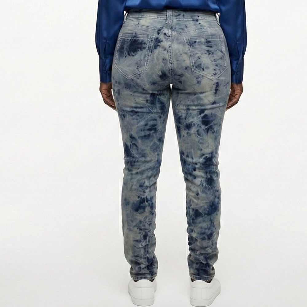 EUC-Distressed stone-washed jeans - Picture 3 of 5